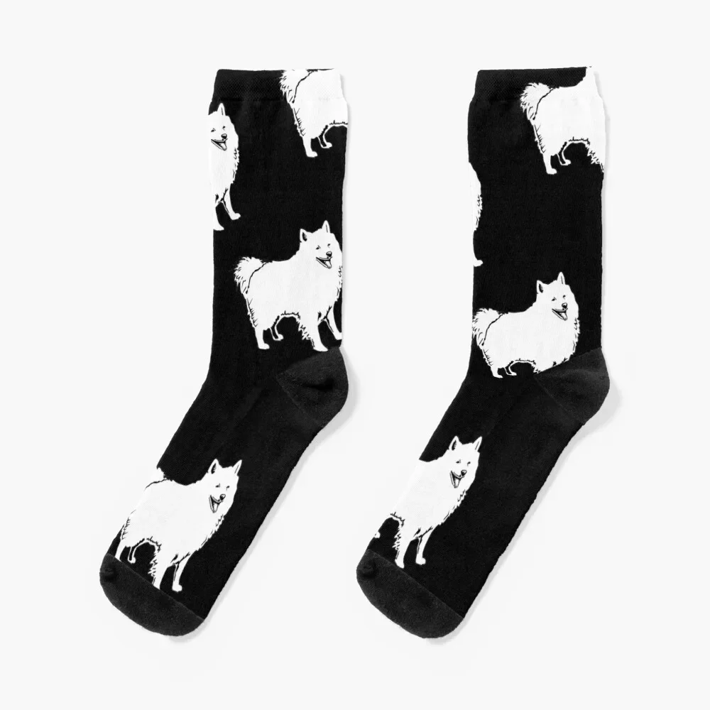 

American Eskimo Dog Breed Pattern Socks tennis Thermal man winter Stockings compression man Boy Child Socks Women's