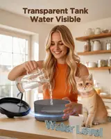 Automatic Water Fountain: 2.4L Pet Water Fountain, Cat Water Fountain for Cats Indoor, Silent Water Bowls for Small Animal 4