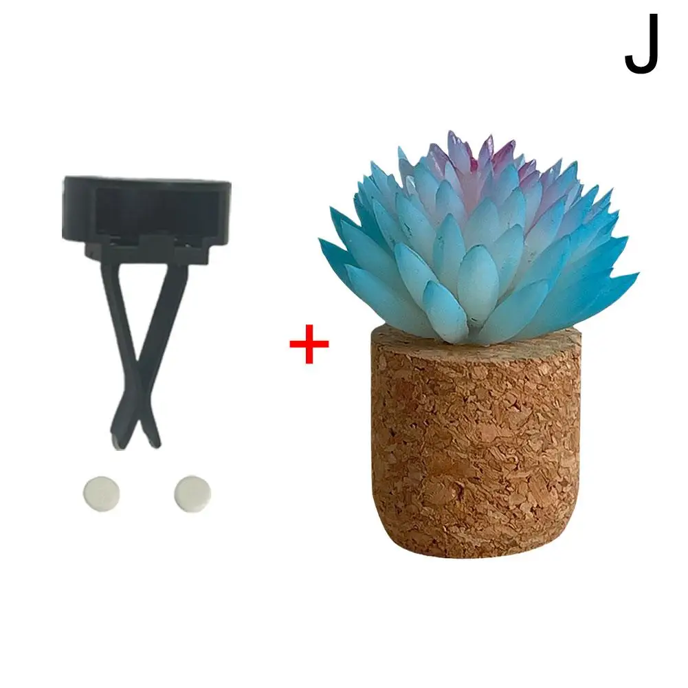 Car Diffuser Artificial Plants Shape Clip