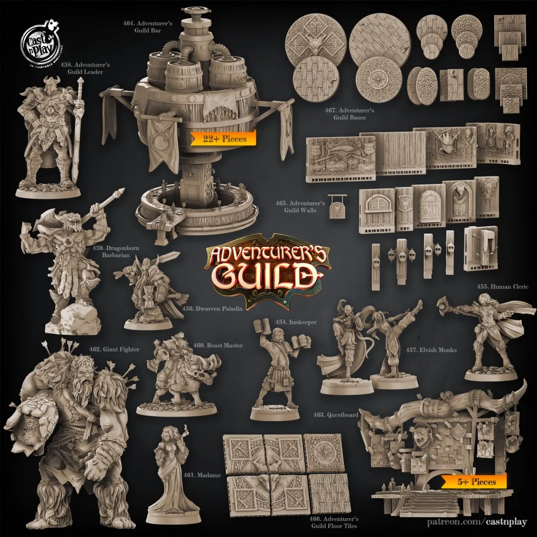 

Adventurer tavern priest paladin spirit monk dragon and dungeon dnd running group board game chess model