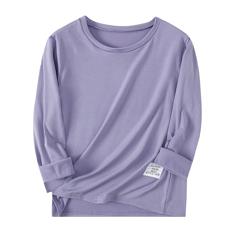 2-Piece Long-sleeved Trousers In Autumn And Winter, Sanded And Thickened Pajamas For Men And Women, Adolescent Home Clothes - Image 4