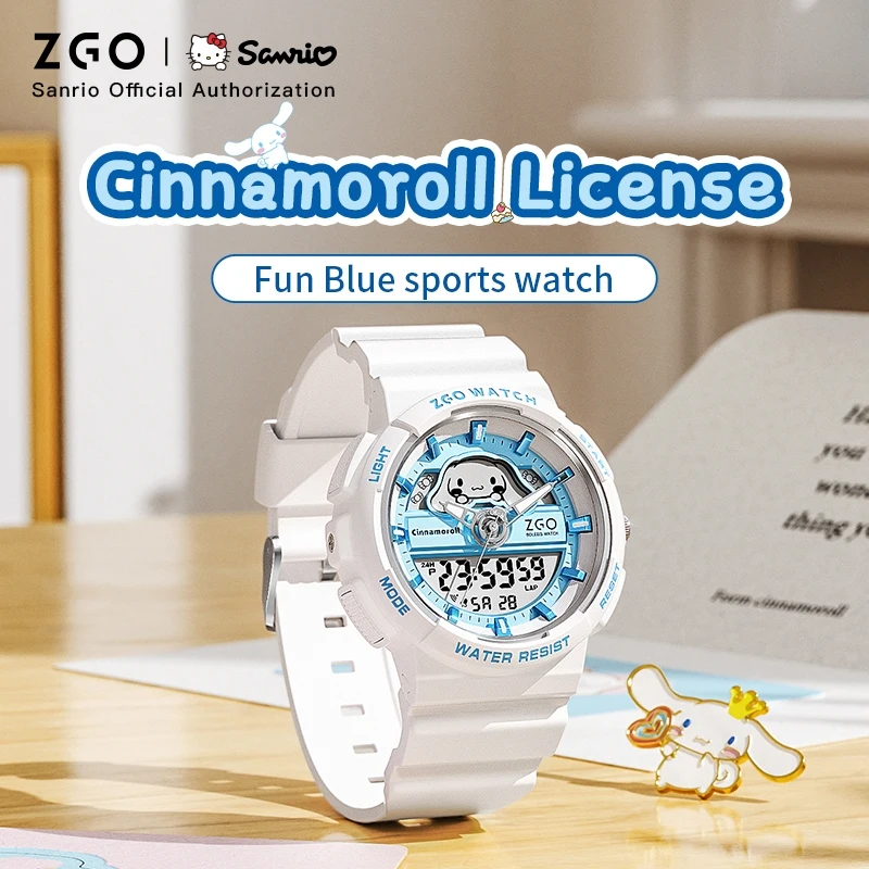 ZGO X Sanrio Cinnamoroll Electronic Watch for Schoolgirl Middle and High School Students Girls Waterproof Wristwatch Gift 863 3