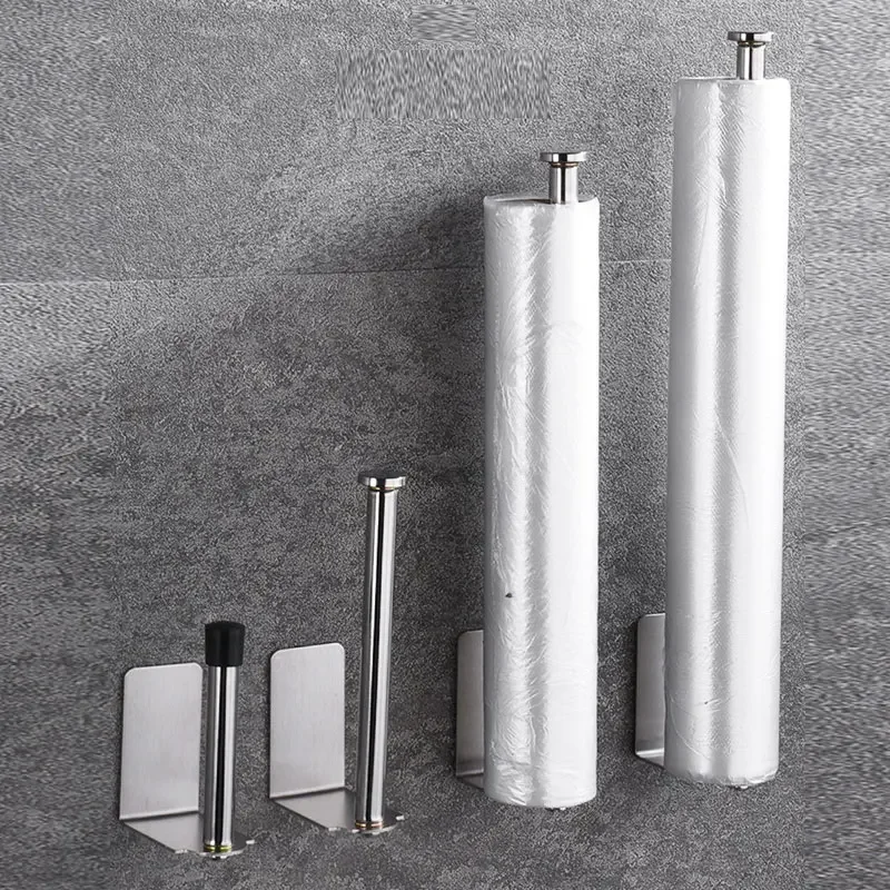 Toilet Wall Mount Toilet Paper Holder 1pc Stainless Steel Bathroom Kitchen Roll Paper Accessory Tissue Towel Accessories Holders paper towel holder toilet paper holder tissue holder