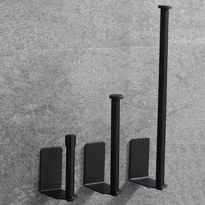 

Держатель для бумажных полотенец на клейкой основе, держатель для бумаги в ванную комнату, держатель для рулонной бумаги из нержавеющей стали, черный, золотой рулонный держатель