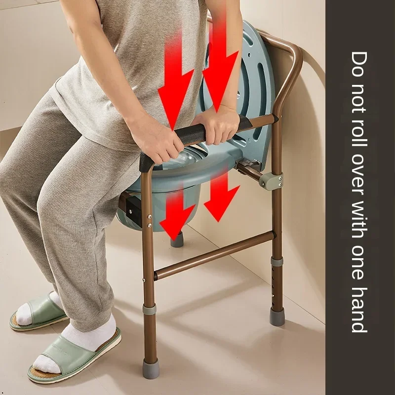 Adjustable Elderly Toilet Chair  Home Care Seating Solution with StrengthAssured Support, Lifting Portable Seat for Home Use 3