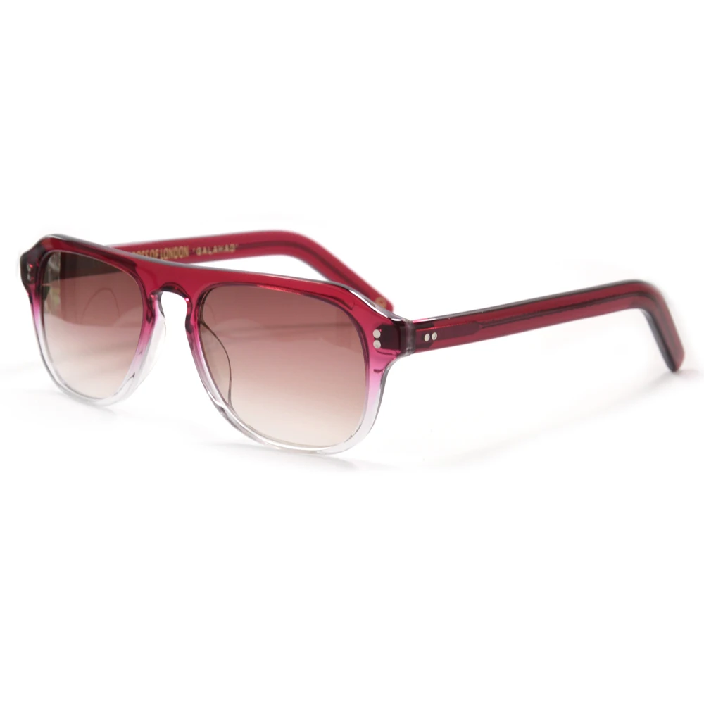 

Classic Black Polarized Acetate Sunglasses Mirrored Lens UV400 Protection Shades Retro Pilot Size 53 Driving Glasses Frame