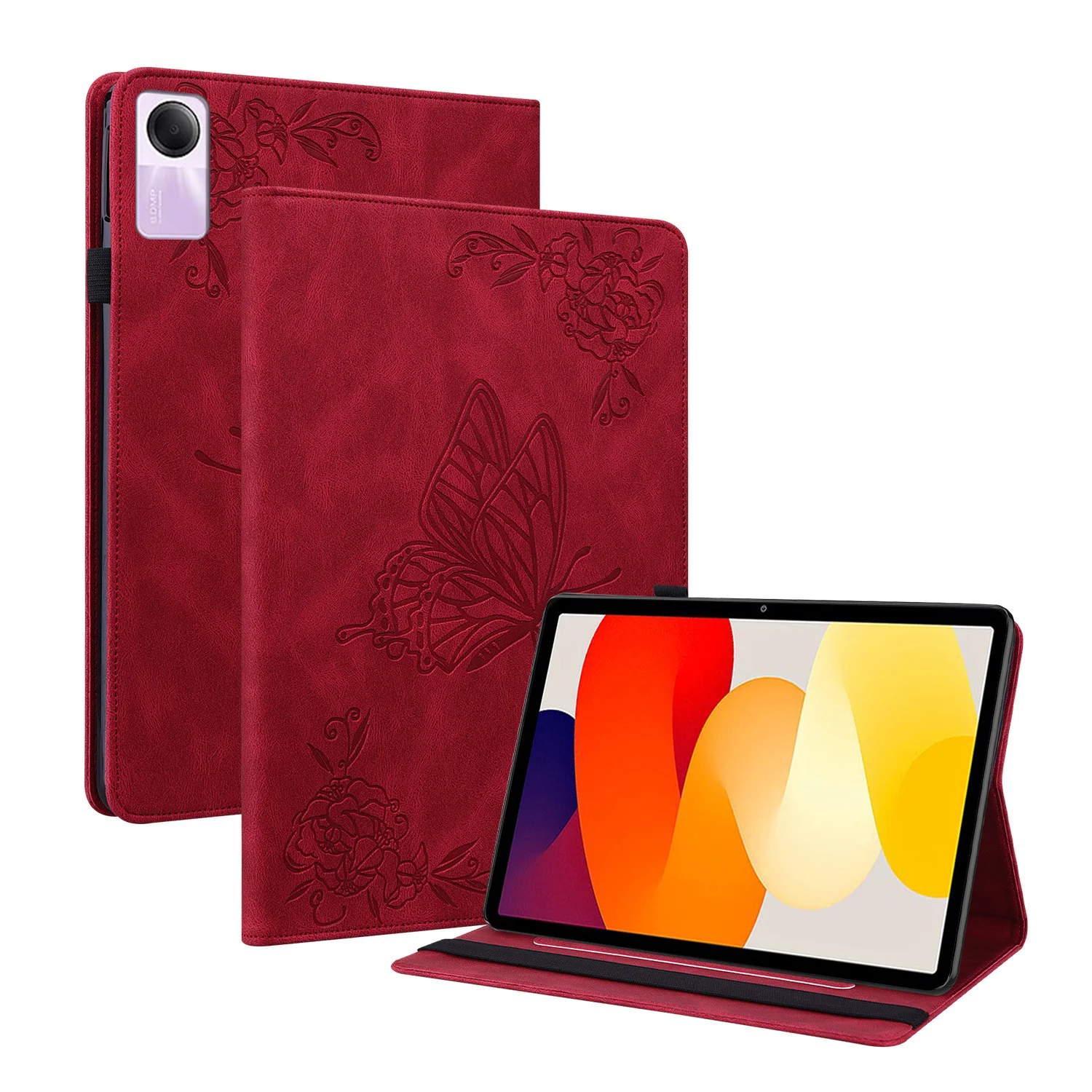 

For Xiaomi Redmi Pad SE 11 inch 2023 Case Flip Stand Soft Silicone Butterfky Stand Cover For Xiaomi RedmiPad SE 11 Tablet Case