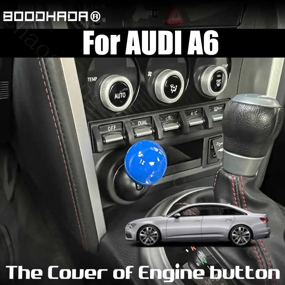 

For AUDI A6 Car Engine START Button Replace Cover STOP Switch ball style Car Accessories