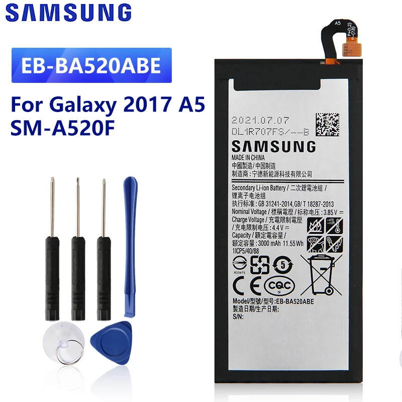 SAMSUNG Original Replacement Battery EB BA520ABE For Samsung Galaxy A5