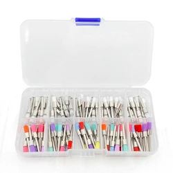 Dental Polishing Brush Set - 100 Pieces of White Nylon Prophy Brushes with RA Shank (Mixed - 100pcs)