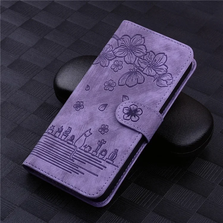 Leather Flip Phone Case with Magnetic Shockproof Wallet and Stand Feature