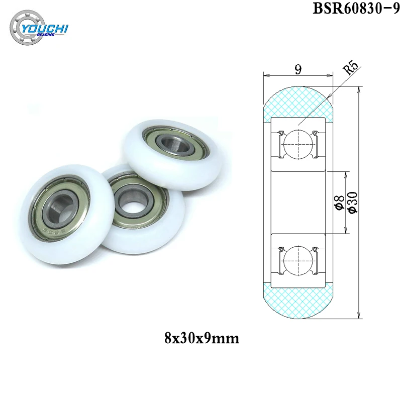 Rudergerät Räder 8x30x9mm POM Rolle - Ersatzräder Für Rudermaschinen