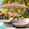Thatched Hula Tiki Beach Umbrella Hawaiian Style, UV Protect Thatch Umbrella with Tilt Design, Patio, Pool, Garden, Outdoor 1