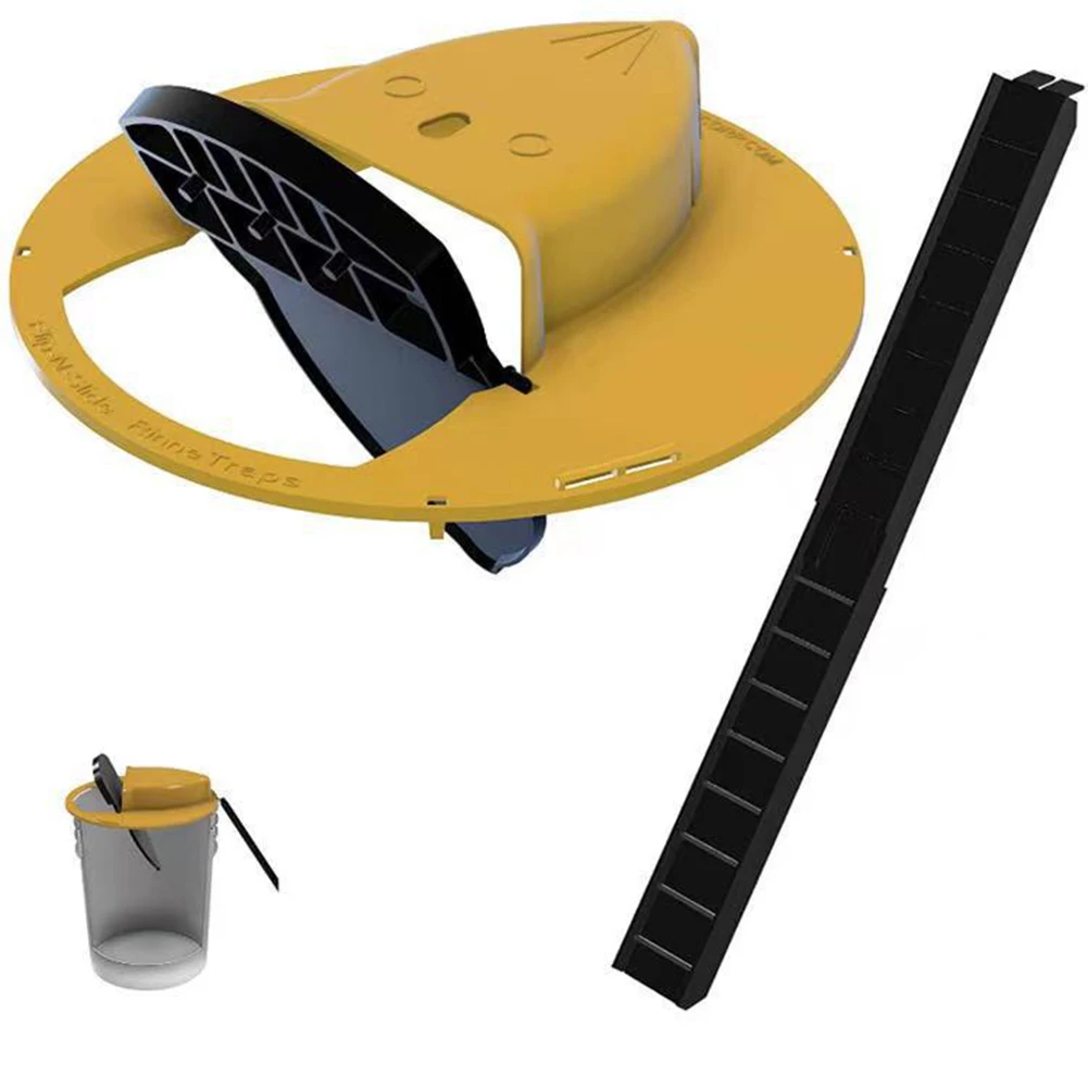 Mouse Catcher Trap Smart Plastic Reset Mousetrap Flip And Slide Bucket Lid Door Style Multi Catch