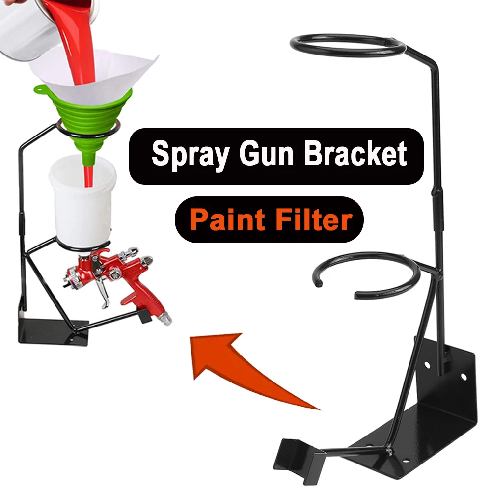 Steel Spray Gun Holder , Paper Funnel Holder, Home Car Paint Spray Gun