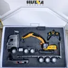 Large Remote Control Engineering Vehicle Excavator Semi-trailer Flatbed Trailer Transport Truck Truck Boy Holiday Gift Toy 1