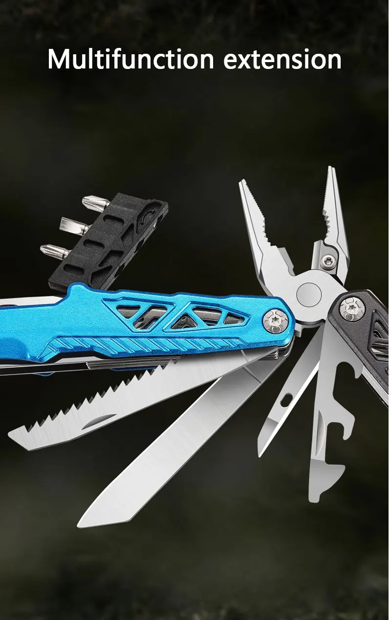 Outdoor multifunktion ale Hammer zange tragbare Selbstverteidigung messer Zange Feld camping zerbrochene Fenster Notfall werkzeuge – Detail 11