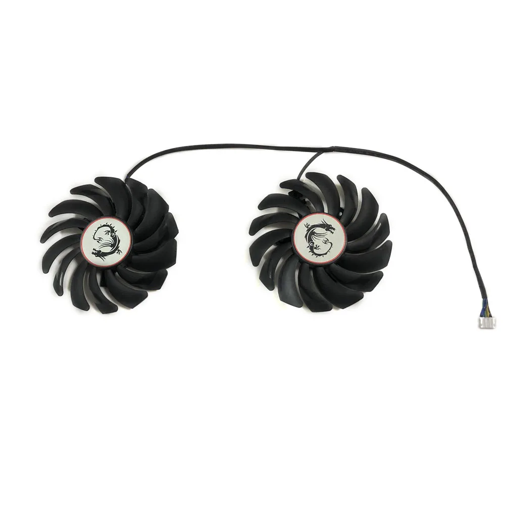 2 Pz/Set, 85Mm, Radiatore Vga Gpu, Ventola Per Scheda Video, Per Msi Gtx1050Ti Rx570 Rx6600 Armor, Sostituire Muslimate