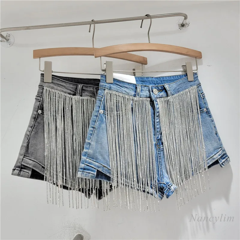 pantaloncini-di-jeans-slim-fit-per-l'industria-pesante-con-nappe-a-catena-per-le-donne-2024-primavera-estate-nuova-moda-hot-girl-jean-hot-pants-y2k-shorts