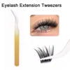 New false eyelash curler novice multi-functional stainless steel eyelash tweezers tool 2