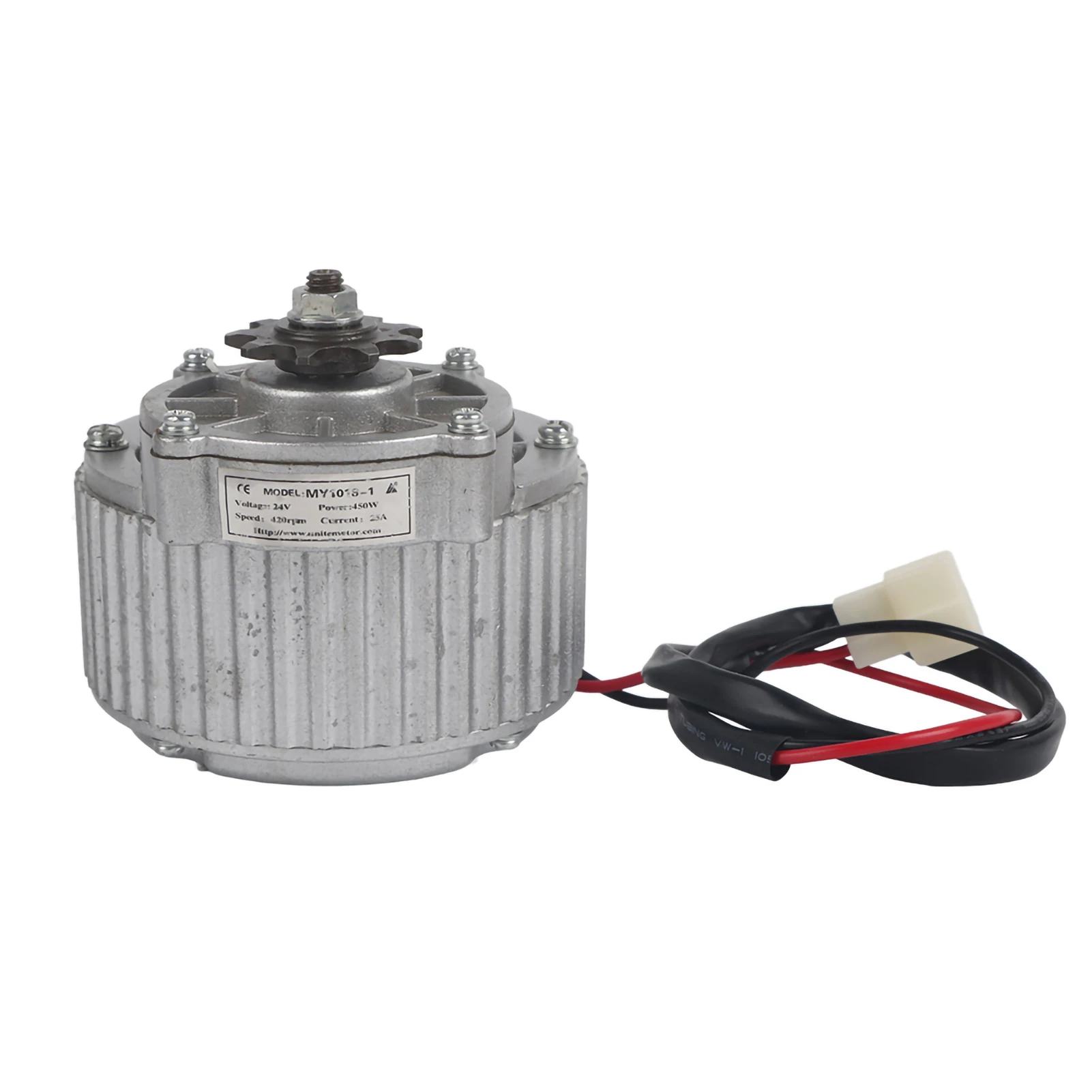 450 W 24 V Metal Gear Reduction Electric Brush Motor Accessory for Bike Motor Electric Gear