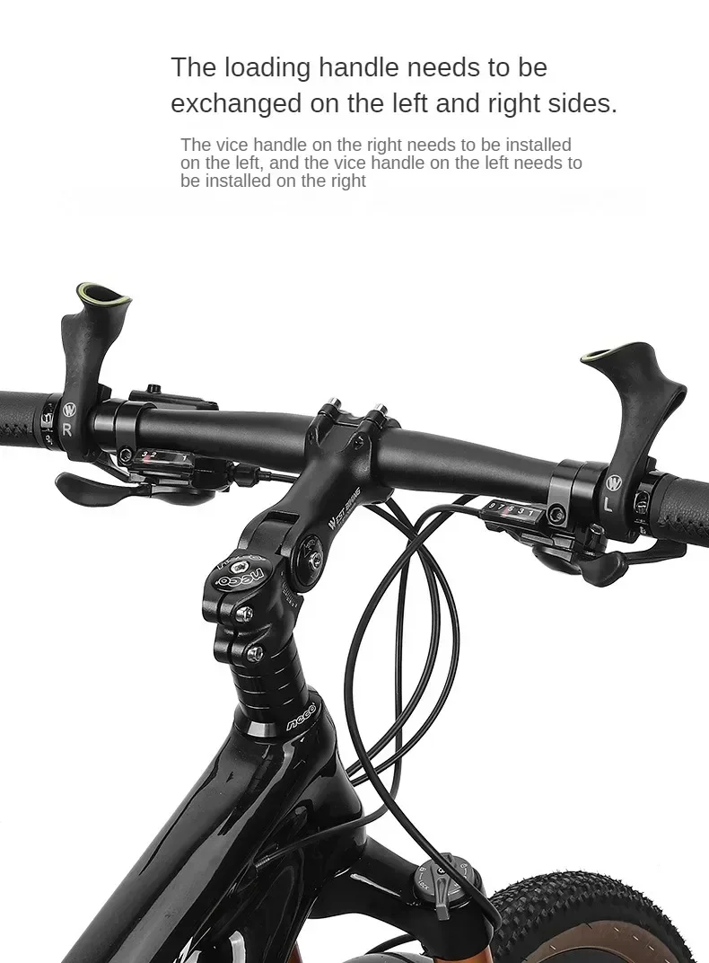 Description Picture 4 of itemMTB Bicycle Bar ends Ergonomic Design Mountain Bike Handlebar 22.2mm Nylon Inner Handle Bar Grips MTB Cover Handle