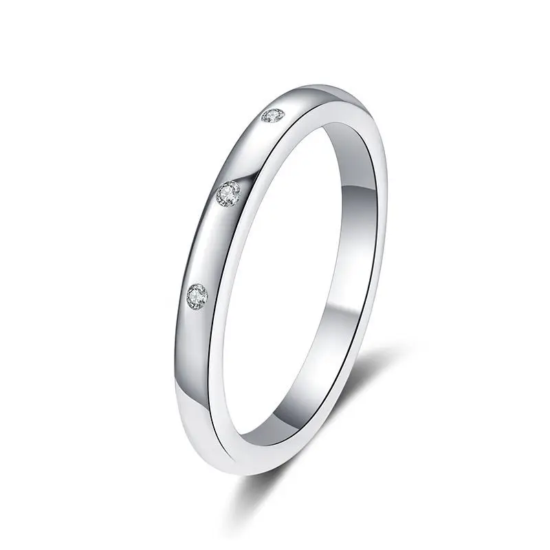 

Slim Moissanite Rings for Women S925 Sterling Silver White Gold Plated Brand Wedding Fine Jewelry Certificate Drop Shipping