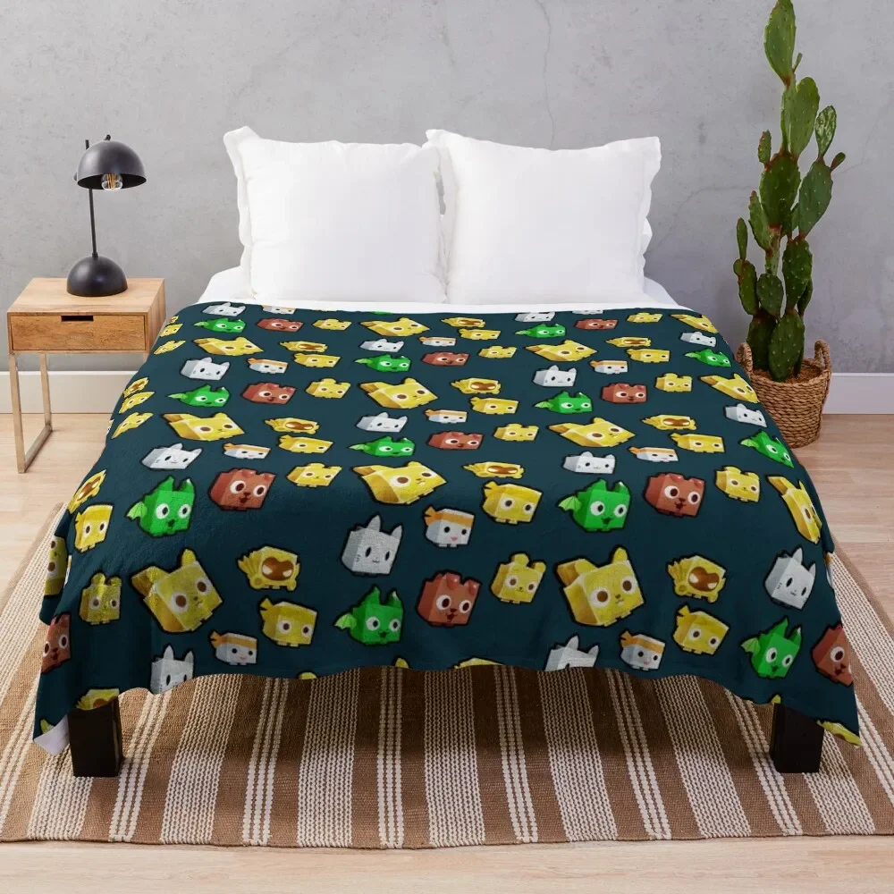 

pet simulator characters Throw Blanket Blankets For Bed Blankets Sofas Of Decoration Decorative Throw Blankets