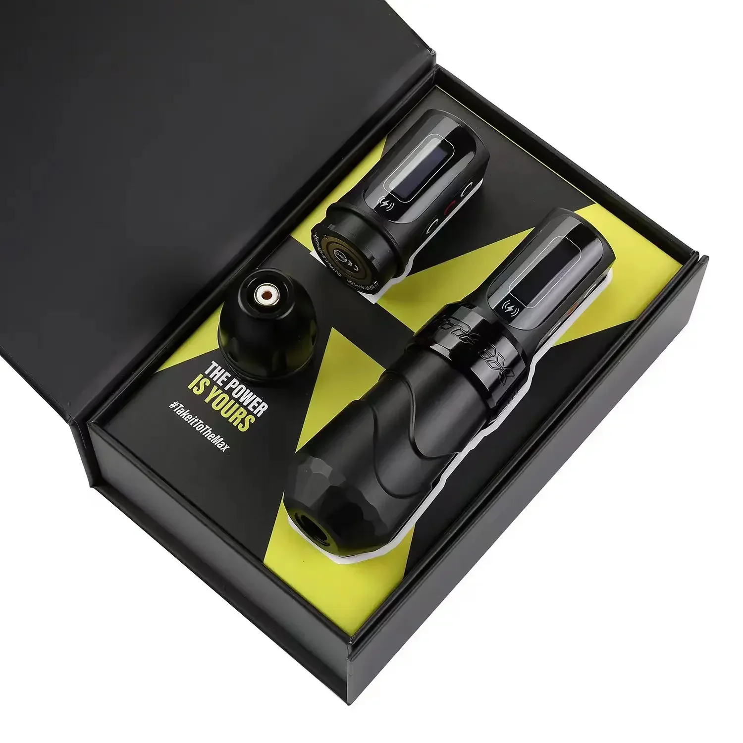 New FLUX MAX Wireless Tattoo Machine 3.5/4.0/4.6 Stroke 2400mAh 2 battery large