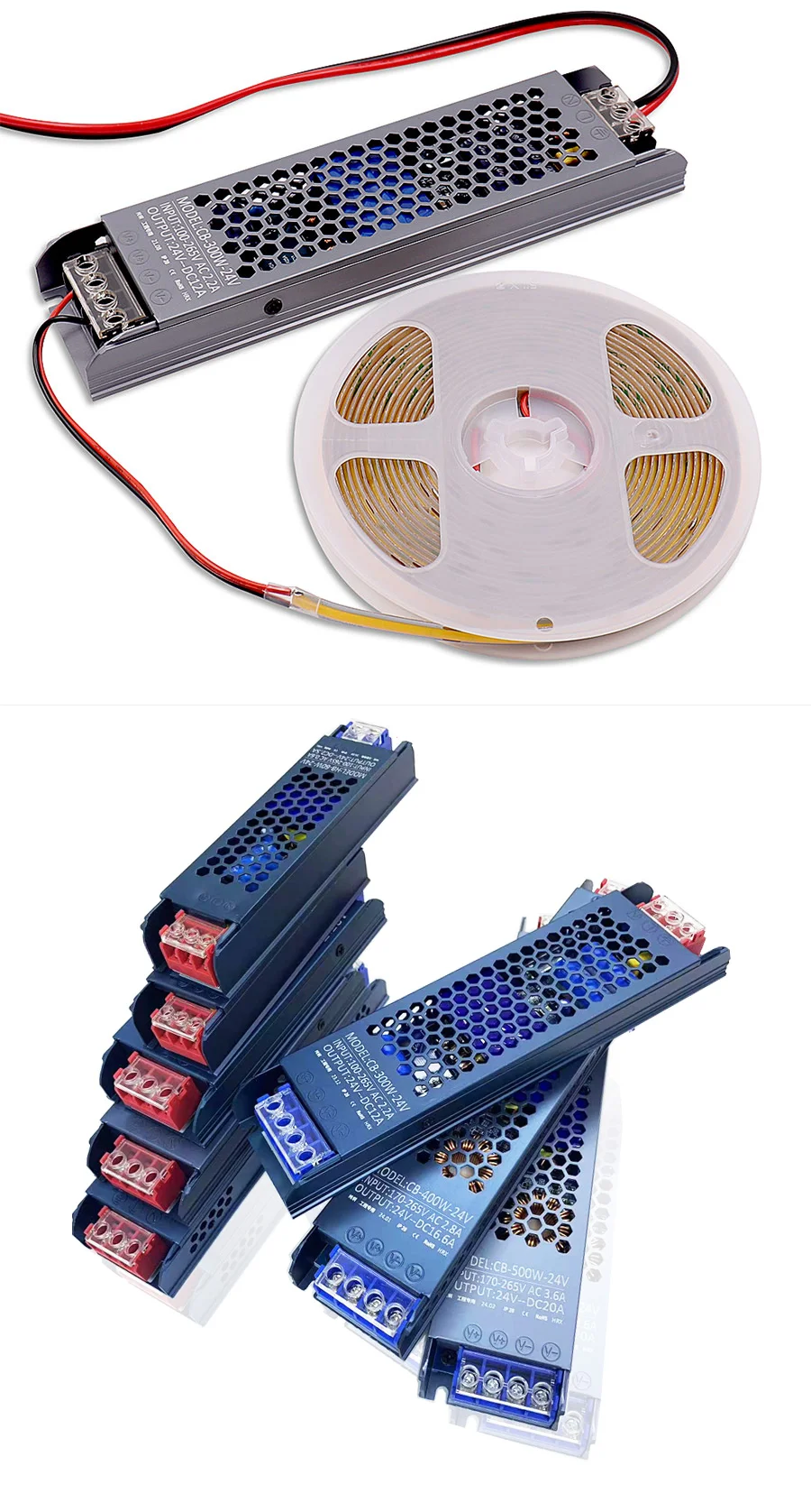 AC to DC 12V 24V 36V 48V LED Power Supply Mute Lighting Transformers100W 150W 200W 300W 400W 500w LED Light Driver Power Adapter