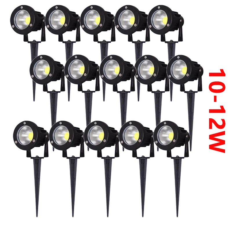 Christmas Home Garden Decorations LED IP65 Waterprof Lawn Lamp 220V110V24V Warm white 7W10W12W Landscape Spike Path  Spotlights