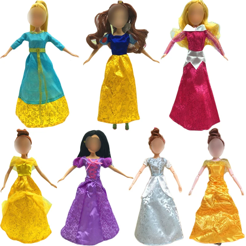 

Модная женская одежда, 3 предмета, 30 см, длинное платье принцессы для косплея, аксессуары для кукол, высококачественные подарки «сделай сам», игра для девочек