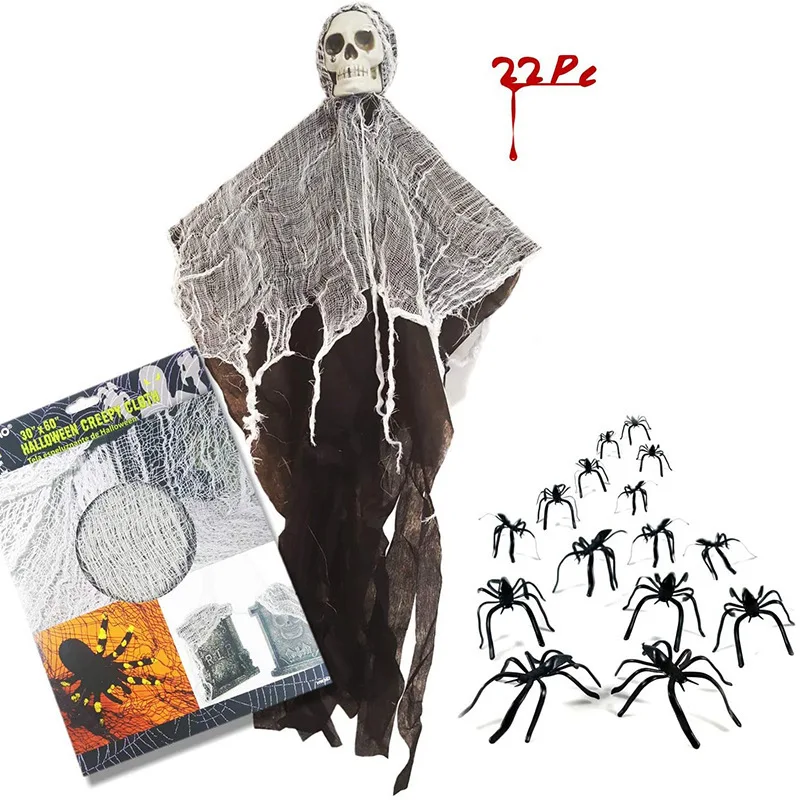 Horror Schedel Hanger Variabele Vorm Halloween Prop Party Outdoor Spookhuis Bar Decoration 6