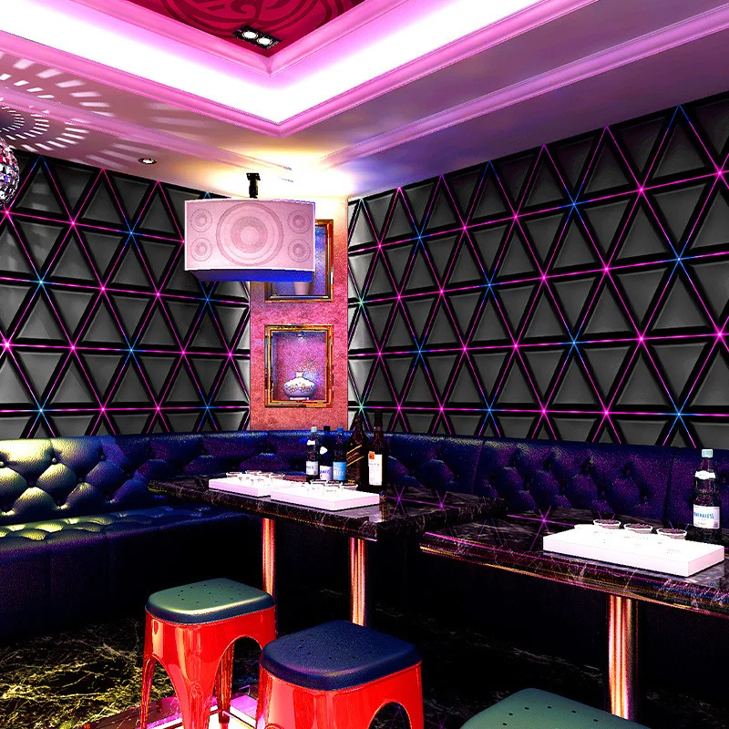 Ktv Papel de Parede Bar Papel de Parede Flash Loja de Roupas Teto Papel de Parede Âncora Live Background Wall Gold Reflective Wall Painting