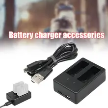 

Action Camera Battery Charger Dual Port with LCD Display Charging Cable Black For GoPro Hero 10 9 Sport Camera Accessories