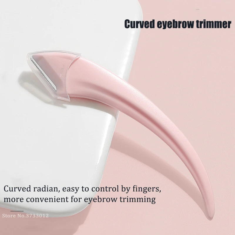 Eyebrow Trimmer Set Curved Eyebrow Trimmer Eyebrow Scissors With Comb Stainless Steel Razor Hair Scissors Brow Trimmer Set Make Up Tool