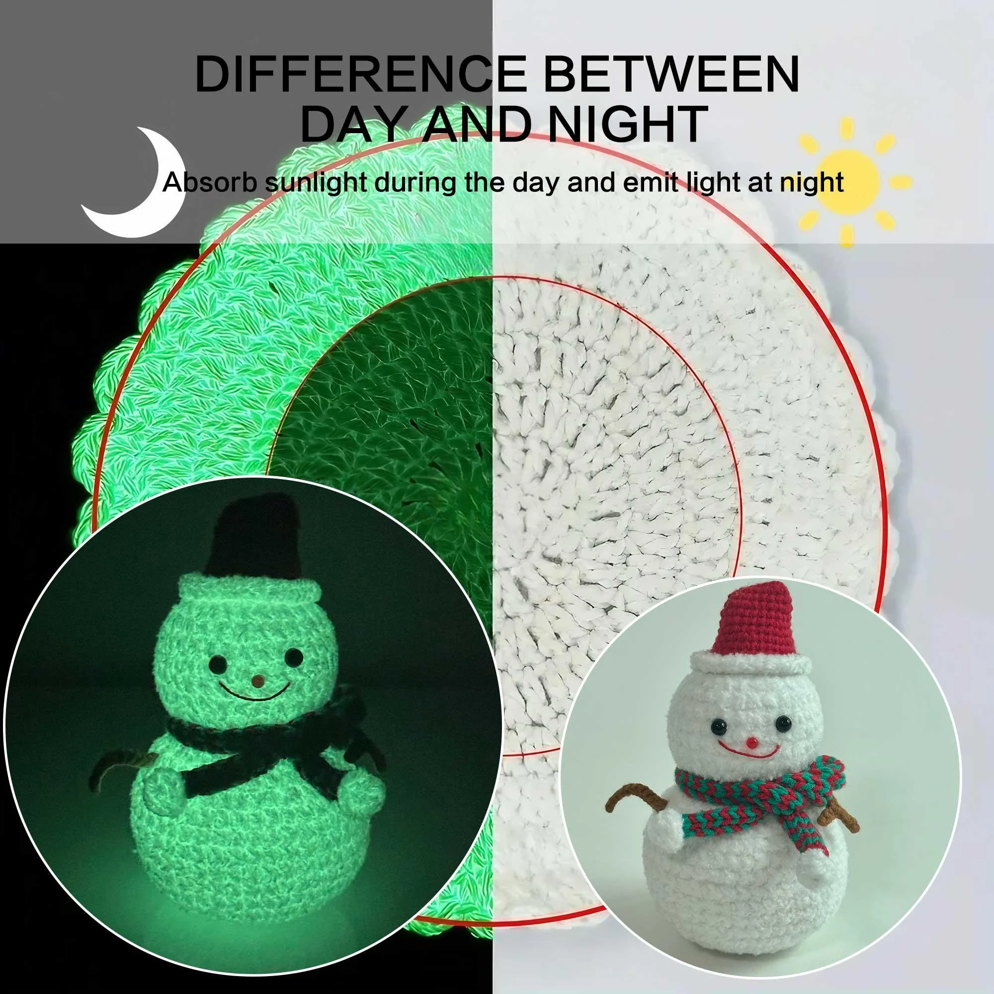 Luminous Chenille Velvet Yarn-Polyester Glow in Dark Yarn for Knitting, Crochet, Hand-Woven Dolls & DIY Creations