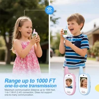 Видео рации для детей, радионяня, перезаряжаемая HD-камера 720P и устройство смены голоса, портативный детский подарок на день рождения, 2 шт. — изображение 3