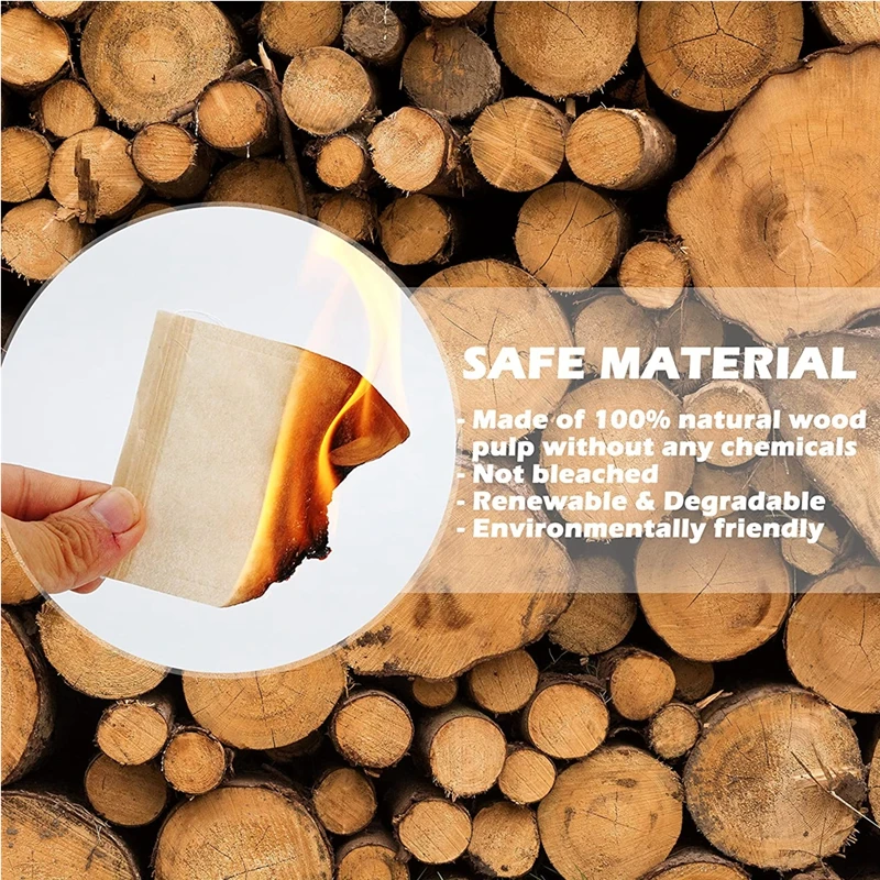 Teabags Biodegradable Paper Drawstring 100Pcs