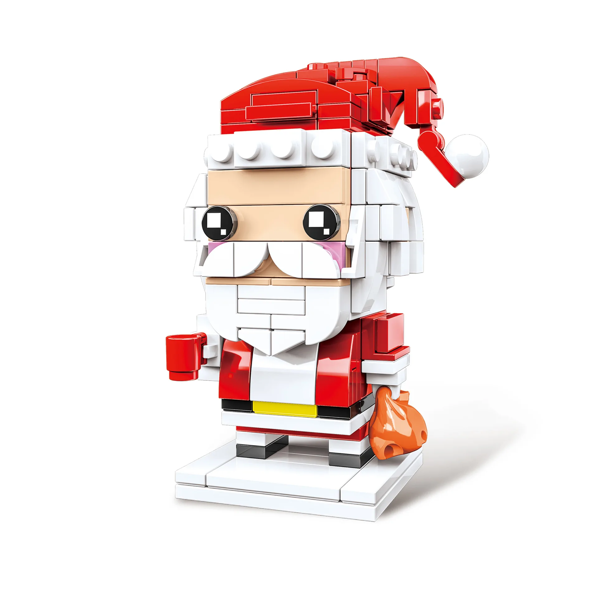 2020 1 pieza única de Navidad Papá Noel alce muñeco de nieve árbol modelo bloques de construcción modelo regalo juguetes para niños Navidad