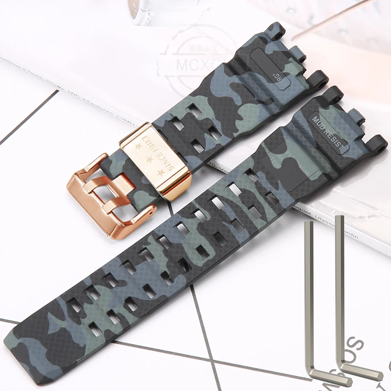 thumbnail image 1 of Correa de resina adecuada para Casio GWG-2000 GWG-2040, accesorios de reloj deportivo de TPU a prueba de agua para hombres, pulsera, 1 of 5