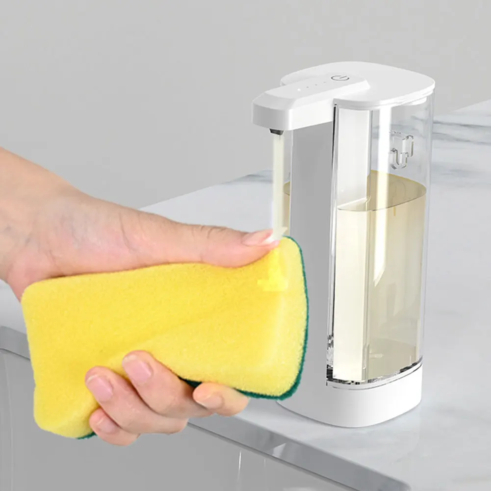 Automatic Soap Dispenser Touchless Dish Soap Dispenser Wall Mount Hands Free Auto Soap Dispenser for Kitchen and Bathroom