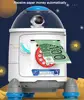 Electric Rocket Piggy Bank Toy Banks To Save Money Coin Kids Automatically Moneybox Puzzle Educational Toys for Boys Girls Kids 3