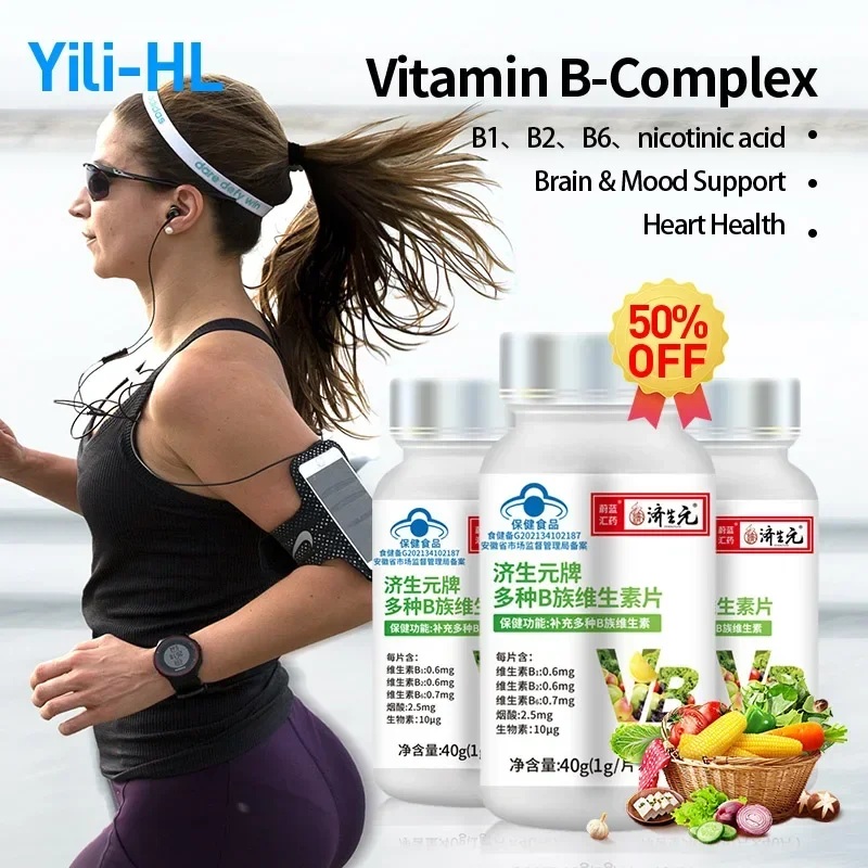 

Vitamin B Tablets Complex Vitamins B1 B2 B6 Niacin Supplement Daily Nutritional Supplements Health Support CFDA Approved Non-GMO