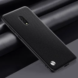 Luxury PU Leather Shockproof Matte Silicone Phone Case - Full Protection Back Cover for OPPO K3 (Matte Black)