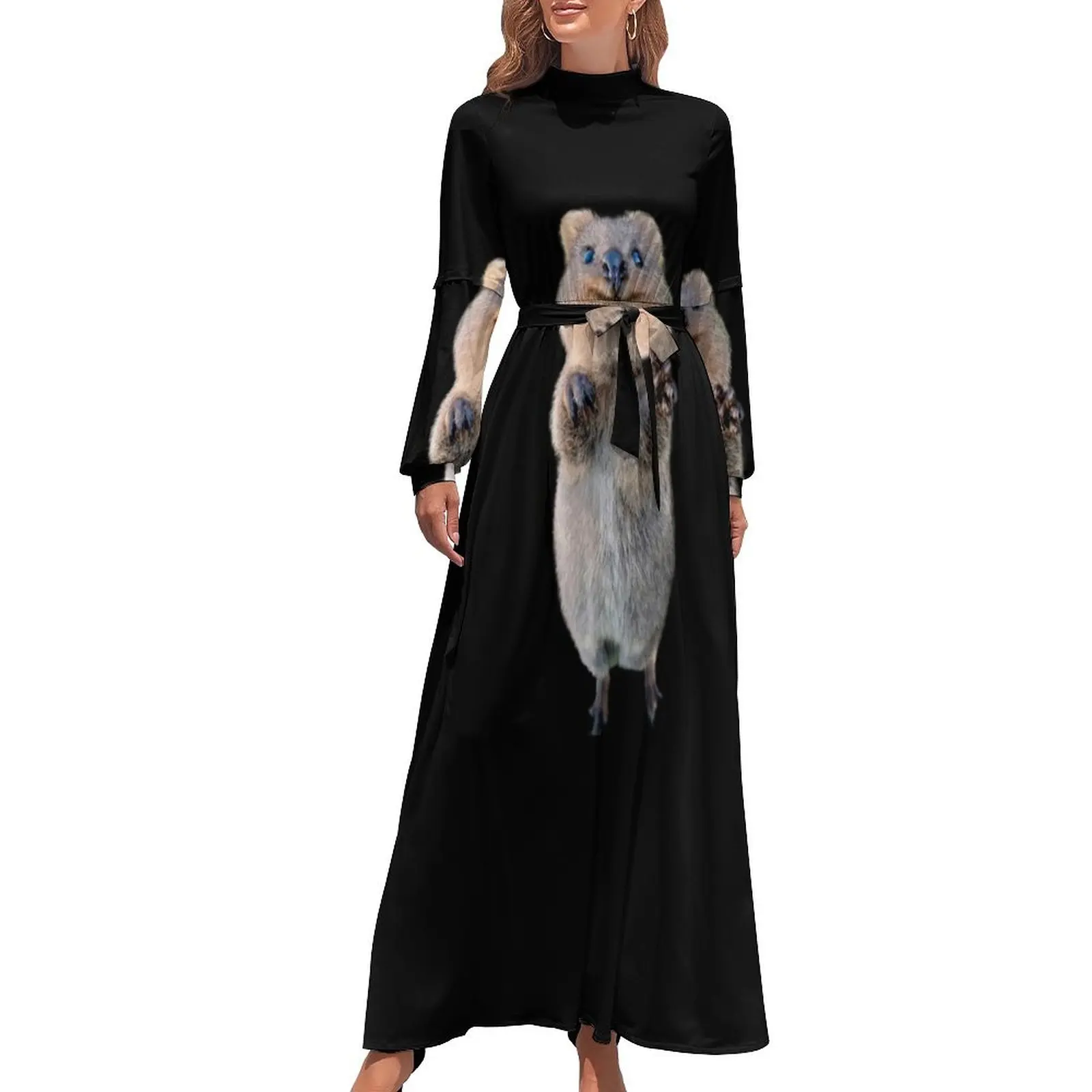 thumbnail image 1 of Vestido largo Quokka vestidos vestidos Ropa de mujer vestido de noche mujer Vestido elegante, 1 of 5