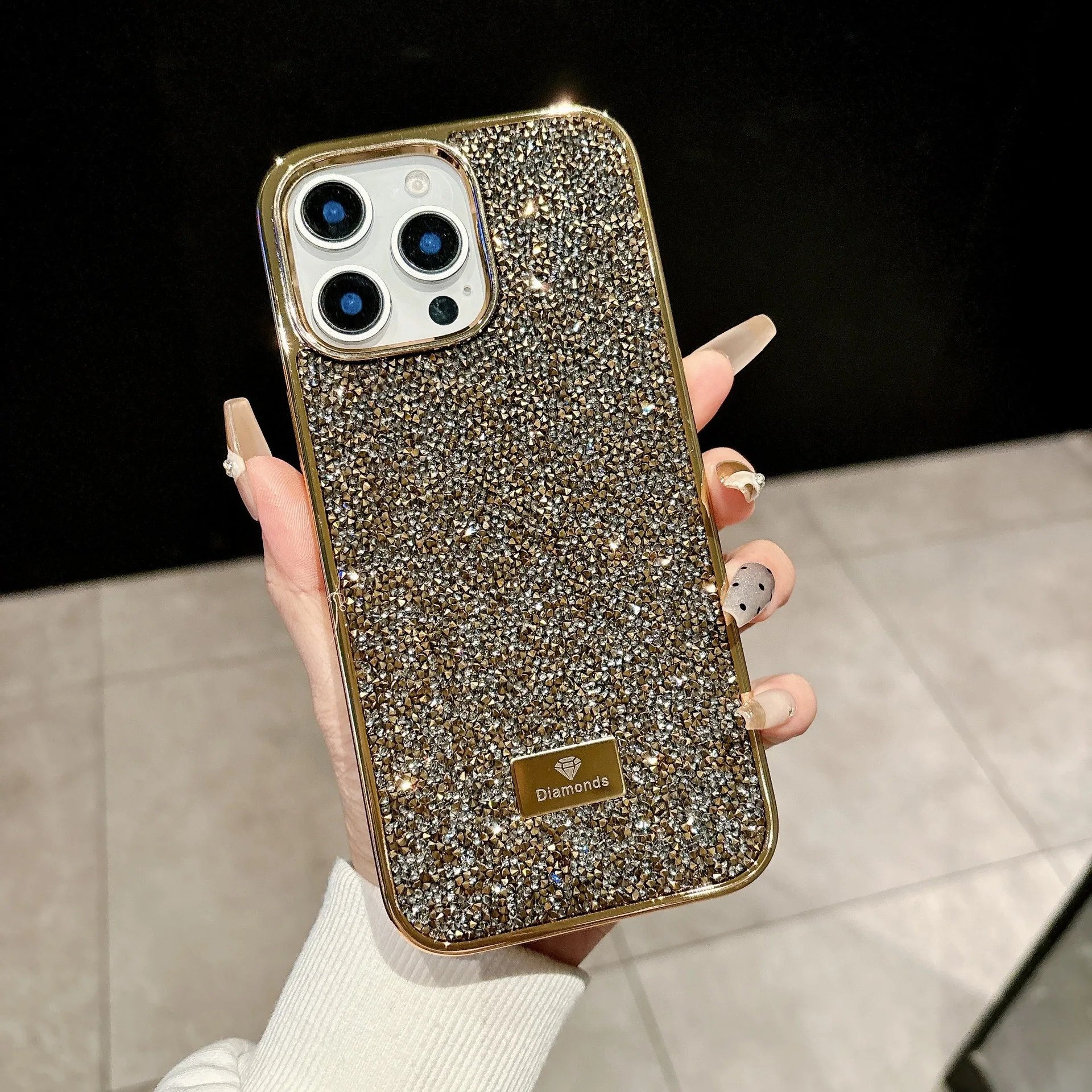 Elegant Crystal Bling Sparkling Diamond Phone Case - Luxury Shockproof Cover