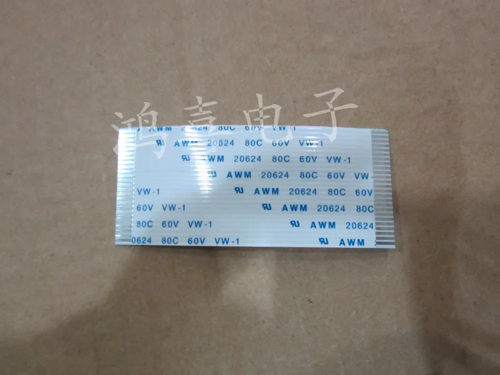 

New AWM 20624 80C 60V Ribbon Cable 1.0 Mm Pitch 25 Pin 60mm 100mm 120mm Forward Direction FFC FPC Flexible Cable