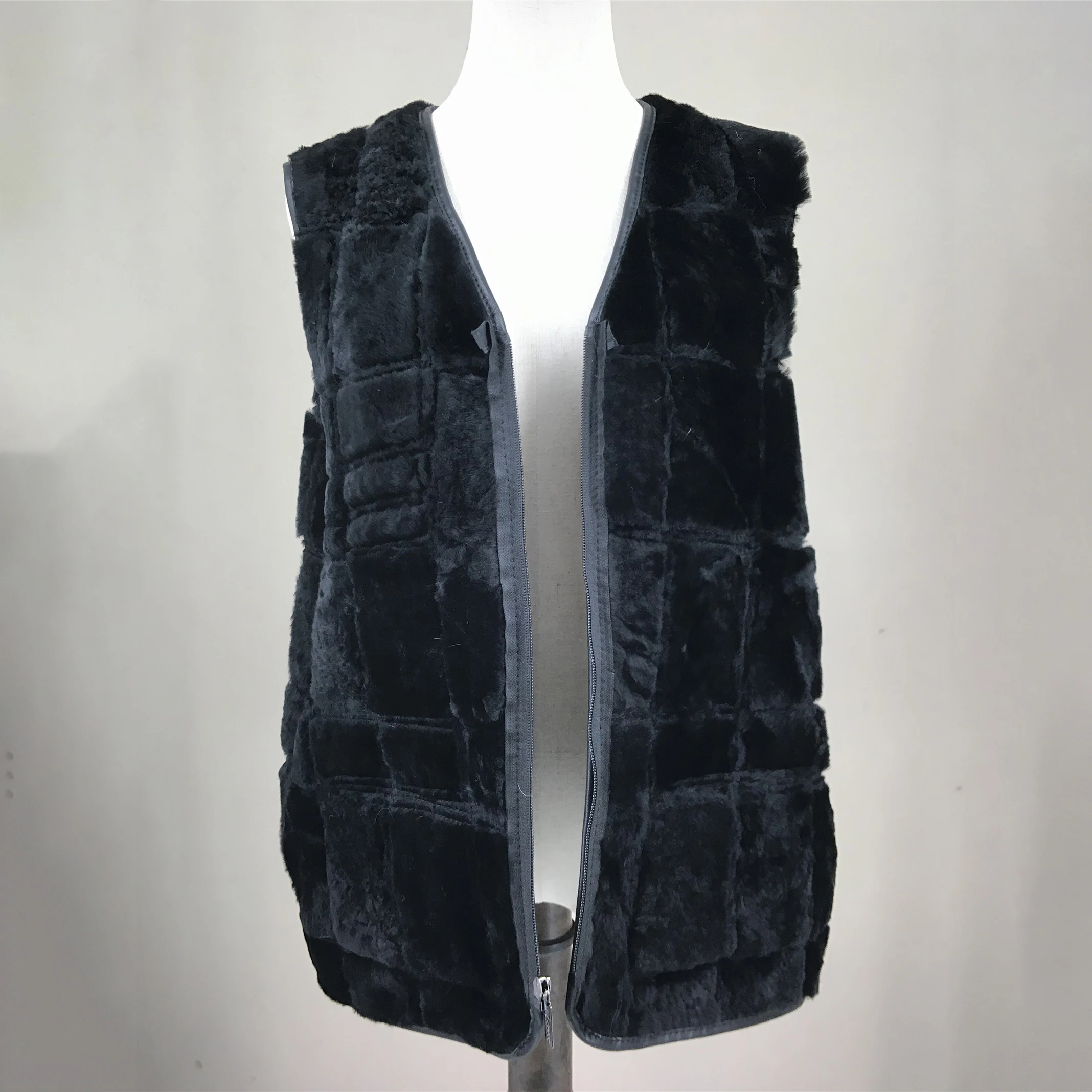 Men Real Sheep Leather  One Fur Vest Gilet Waistcoat  With Sheep Fur Lining  Man Classic 2023 Unisex B230824