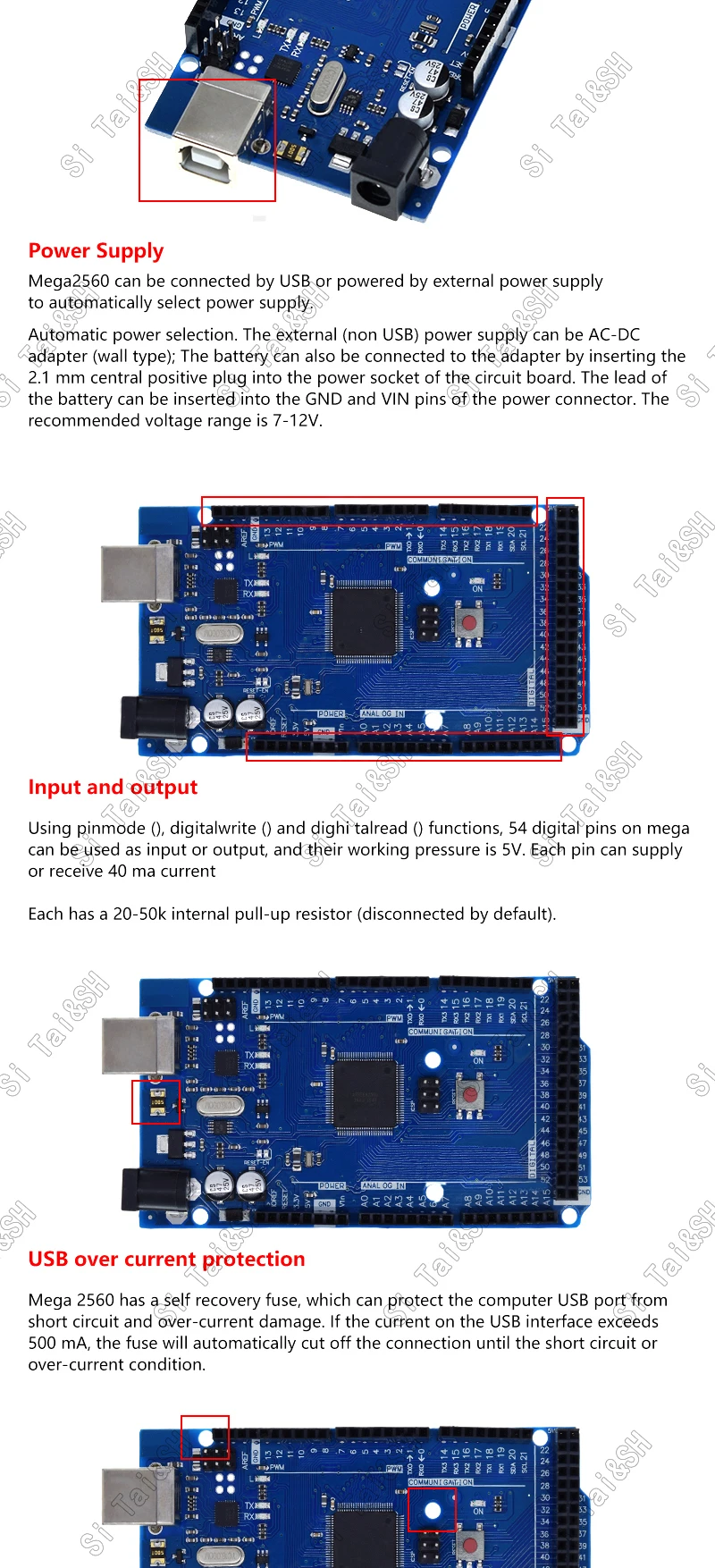 Mega2560 ATMEGA16U2 / Pro Mini MEGA 2560 Mega + WiFi R3 ATmega2560 Chip CH340G Für Arduino UNO R3 Entwicklung Bord weMos ESP8266 – Detail 2